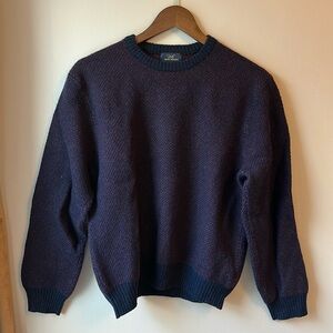 Brooks Brothers Lambswool Blue and Red Sweater - Men’s Small